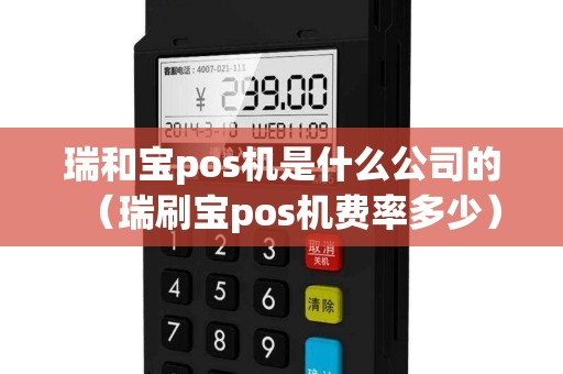 瑞和寶pos機是什么公司的（瑞刷寶pos機費率多少）